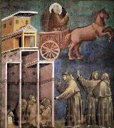 GIOTTO di Bondone Vision of the Flaming Chariot oil painting on canvas
